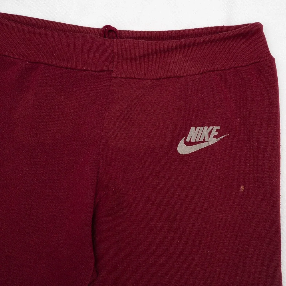 Vintage 70s 80s Nike Jogger Sweatpants‎ Maroon Mens 34x29 Grey Swoosh Logo